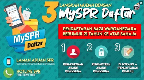 Malaysians can now register as voter online at MYSPR
